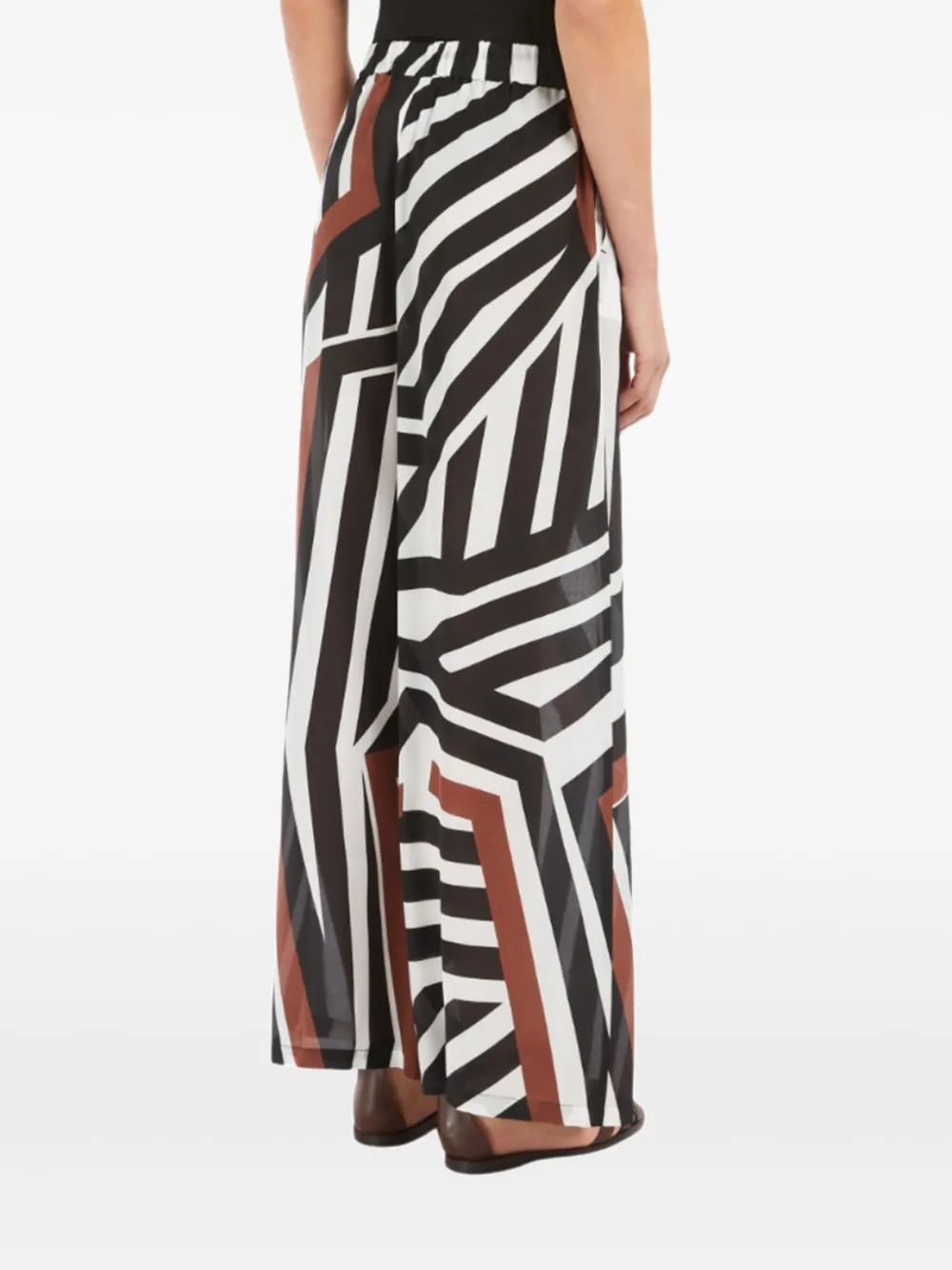 Max Mara striped trousers Zwart