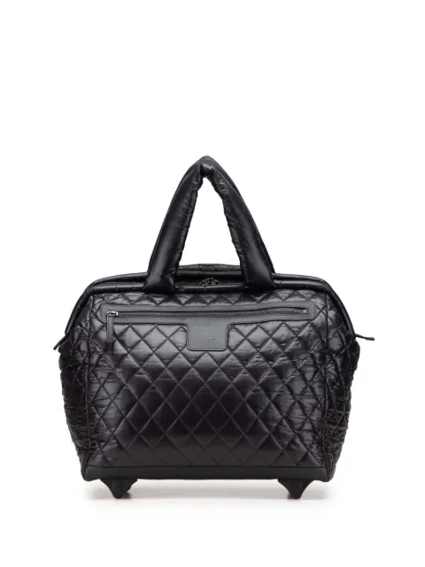 CHANEL Pre-Owned Borsa da viaggio Coco Cocoon Trolley in nylon trapuntato 2009-2010