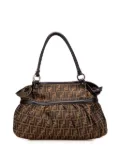 Fendi Pre-Owned 2010-2025 Large Zucca Canvas Chef shoulder bag - Black