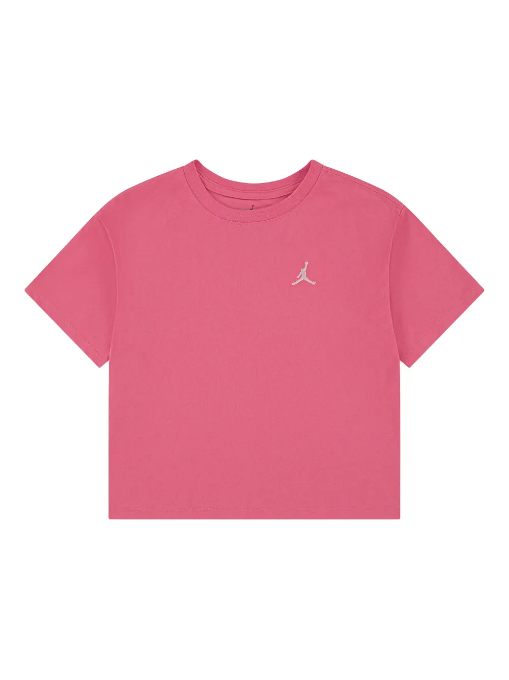 Jordan Kids logo-embroidered T-shirt Roze