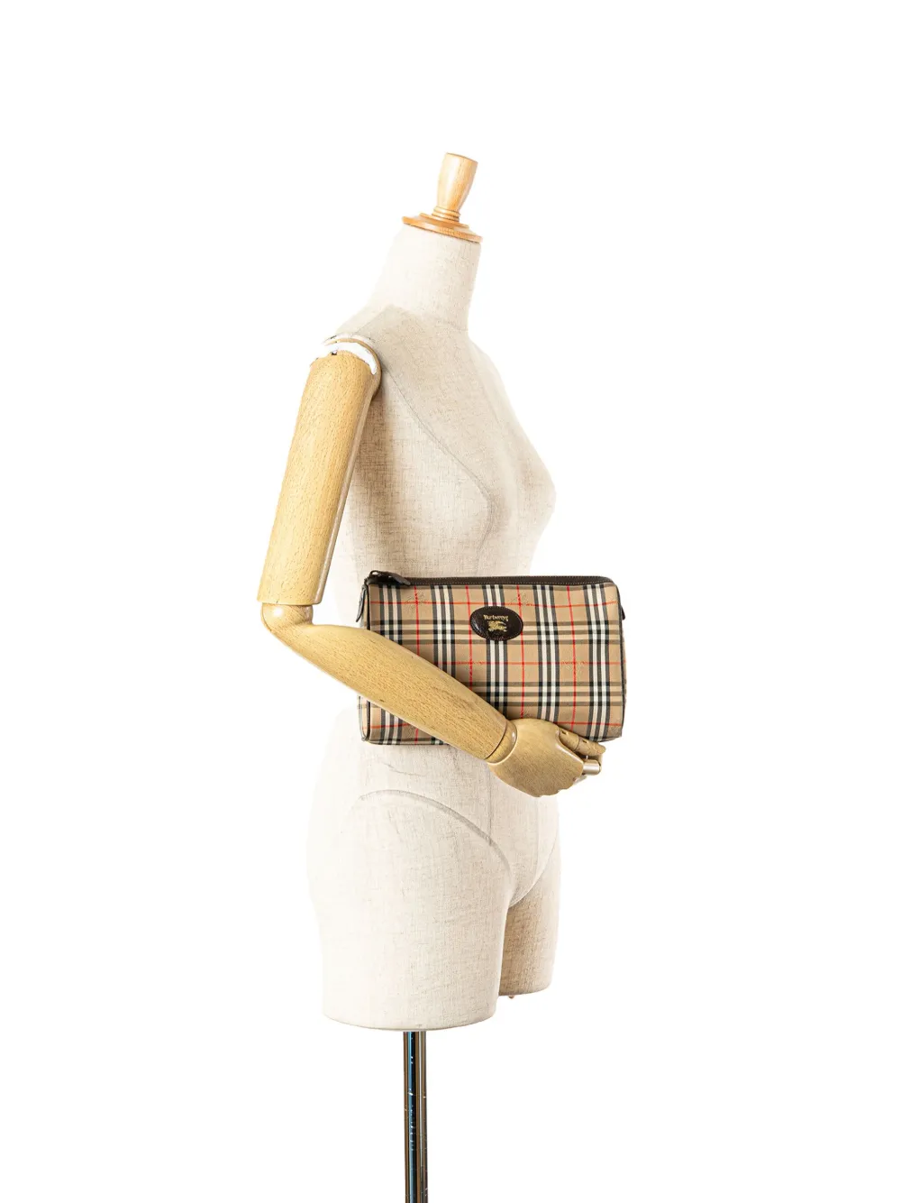 Burberry Pre-Owned 20th Century Haymarket Check Canvas clutch bag | Pre-Owned | Image 2