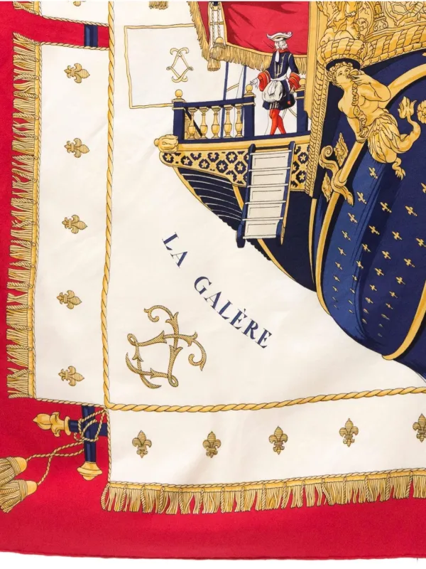 Hermès Pre-Owned 1992 Vue Du Carrosse La Galère La Réale Scarf