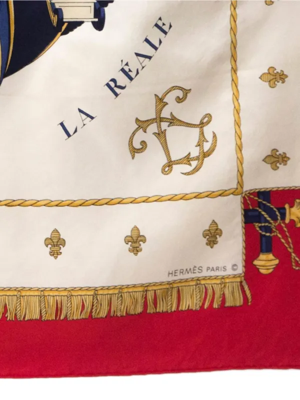 Hermès Pre-Owned 1992 Vue Du Carrosse La Galère La Réale Scarf