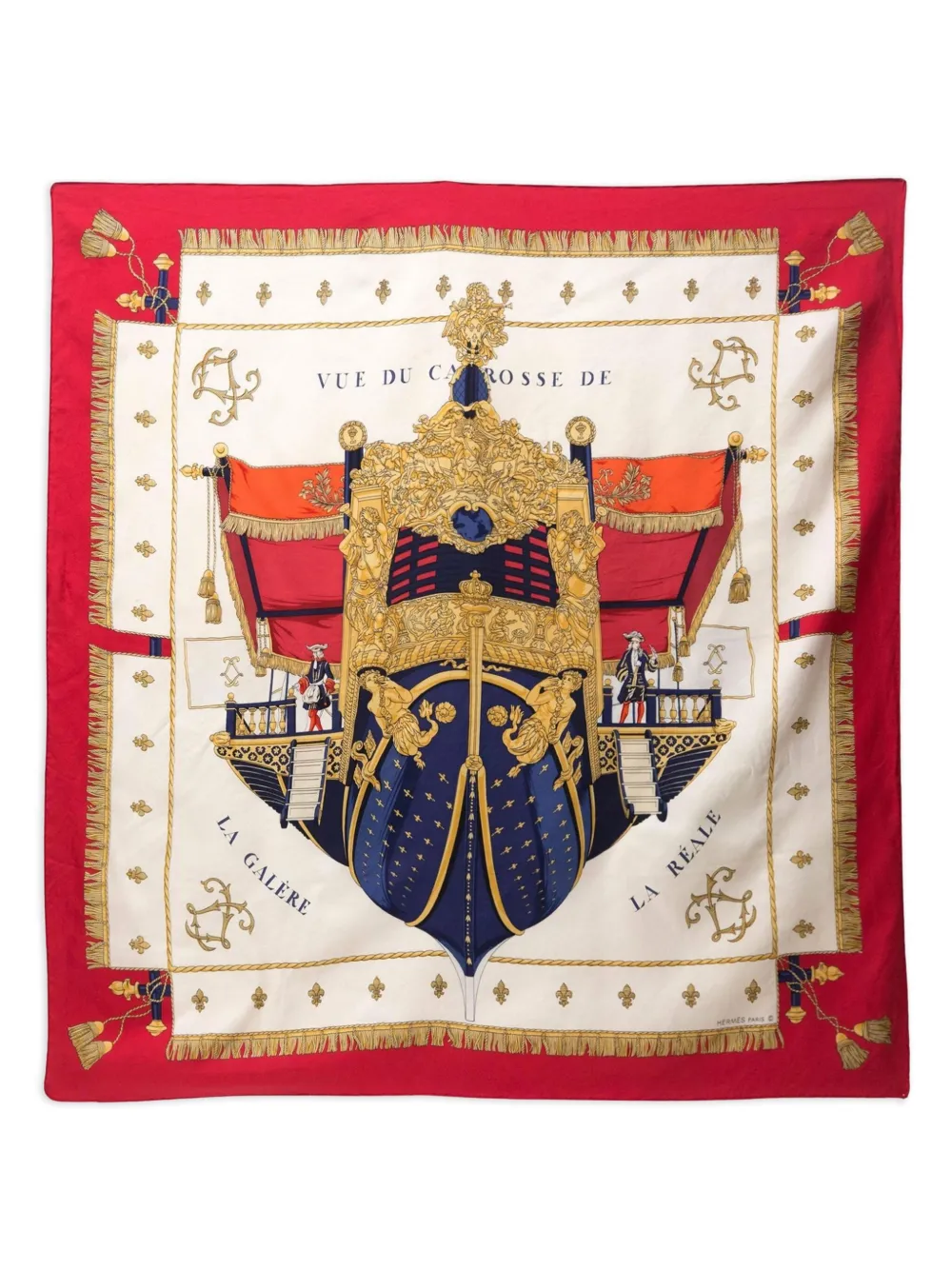 1992 Vue du Carrosse La Galère La Réale scarf