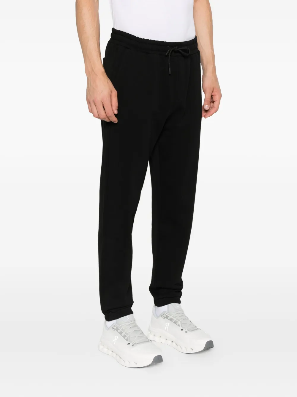 Karl Lagerfeld embroidered logo sweatpants Zwart