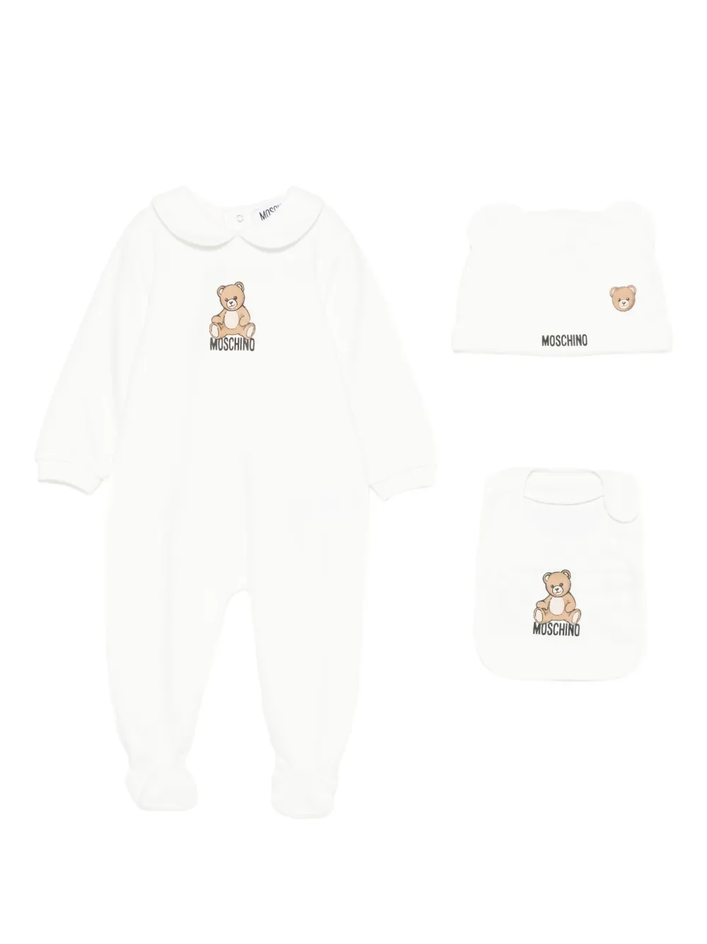 Moschino Kids Babypakje met teddybeerprint Wit
