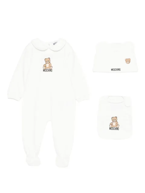 Moschino Kids teddy bear-print babygrow set