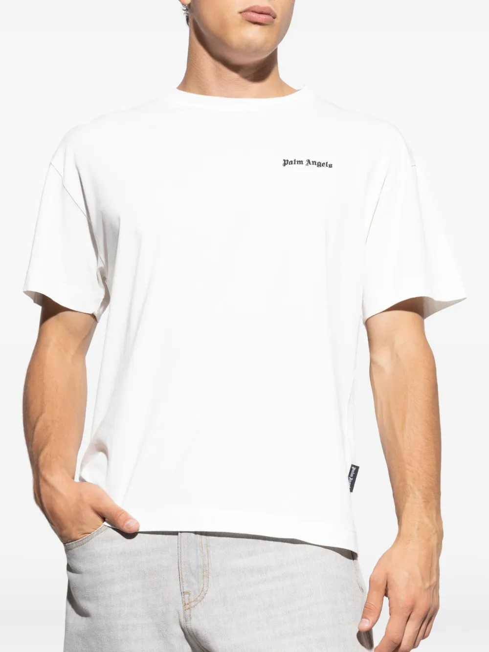 Palm Angels Logo Tri-pack T-shirt In Black