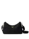 Prada padded logo shoulder bag - Black