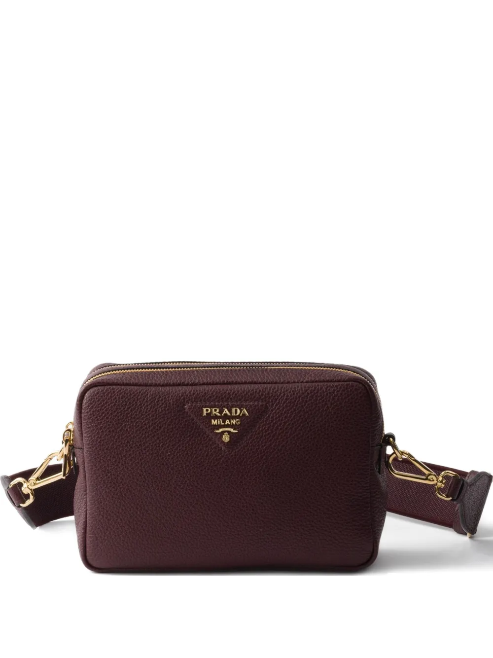 Prada small leather shoulder bag Bruin
