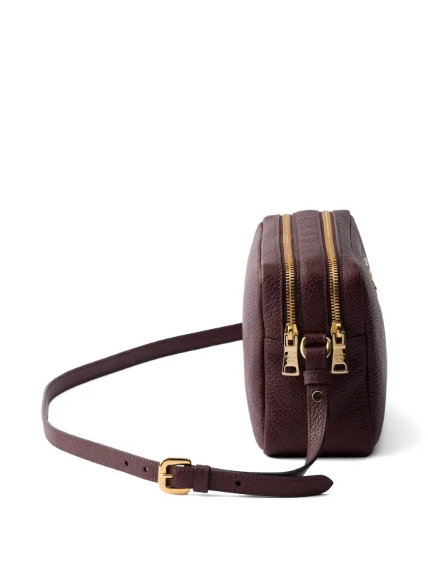 Prada Small Leather Shoulder Bag | Red | FARFETCH