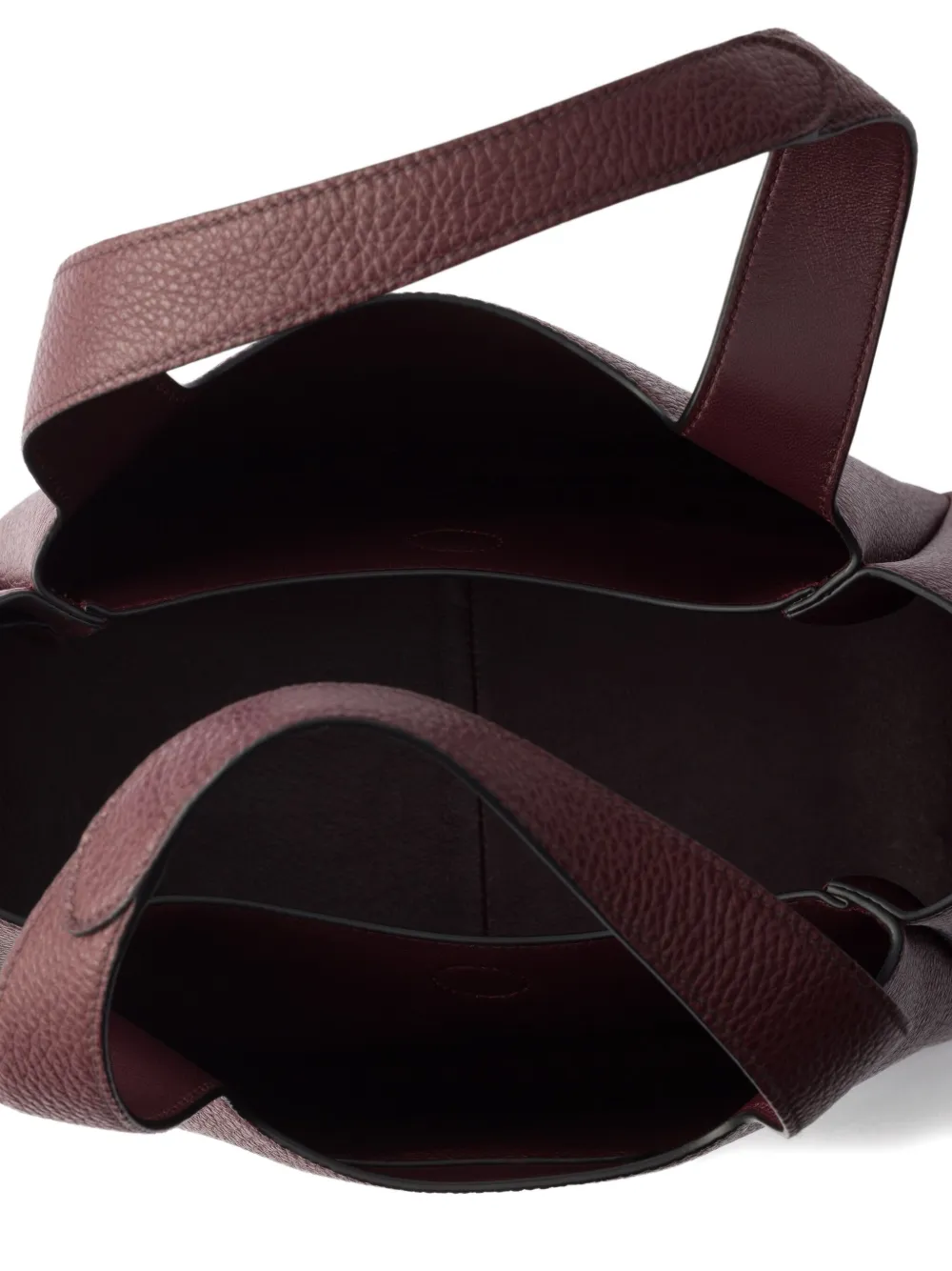 Prada Leren shopper Rood