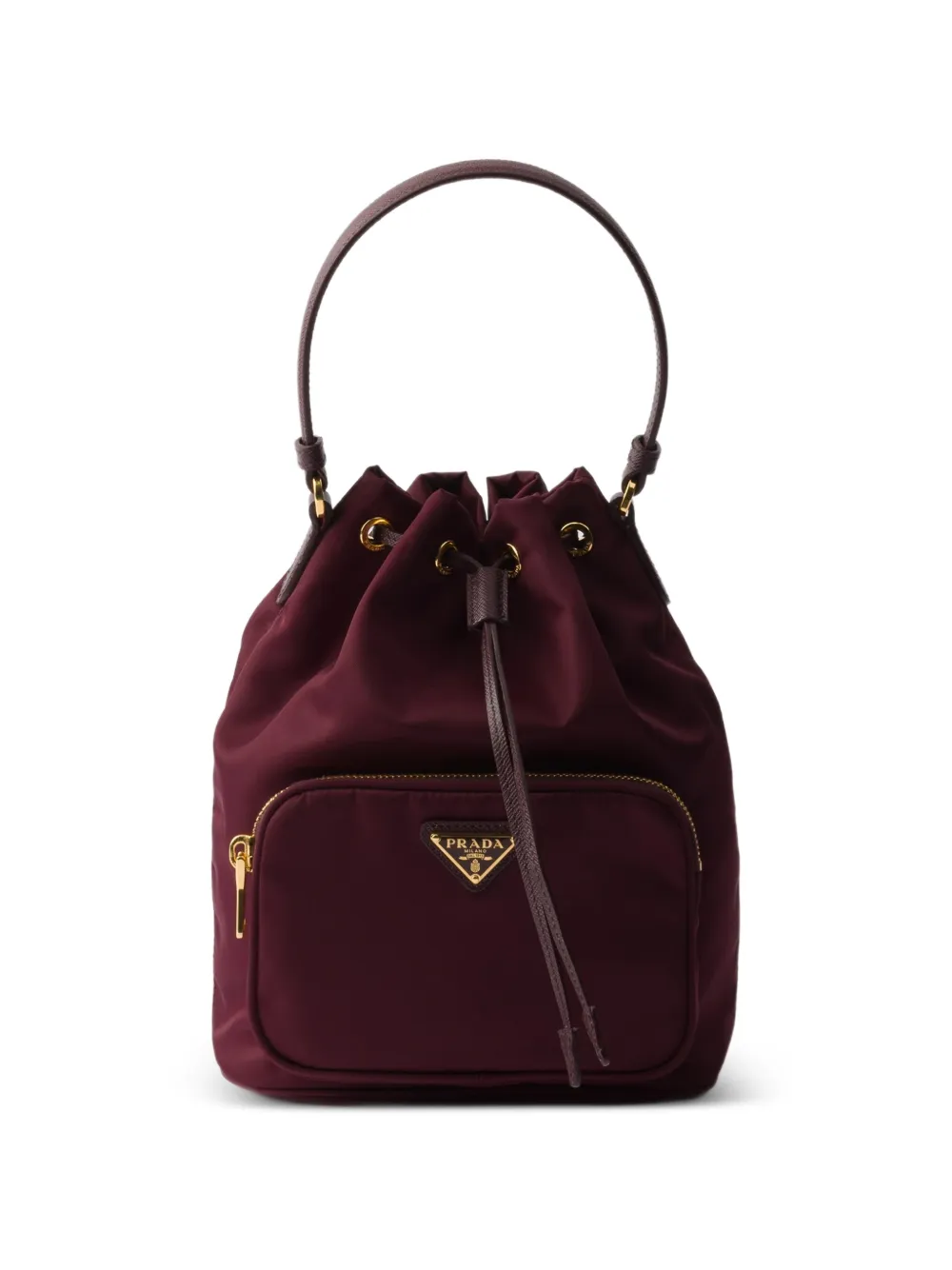 Prada Prada Duet Re-Nylon bucket bag - F0007 BURGUNDY