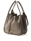 Prada Darling leather drawstring bucket bag - Grey