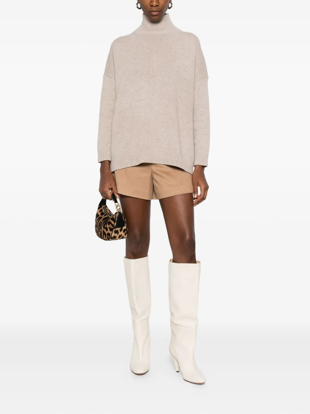Weekend Max Mara Drop-shoulder Sweater In Neutral