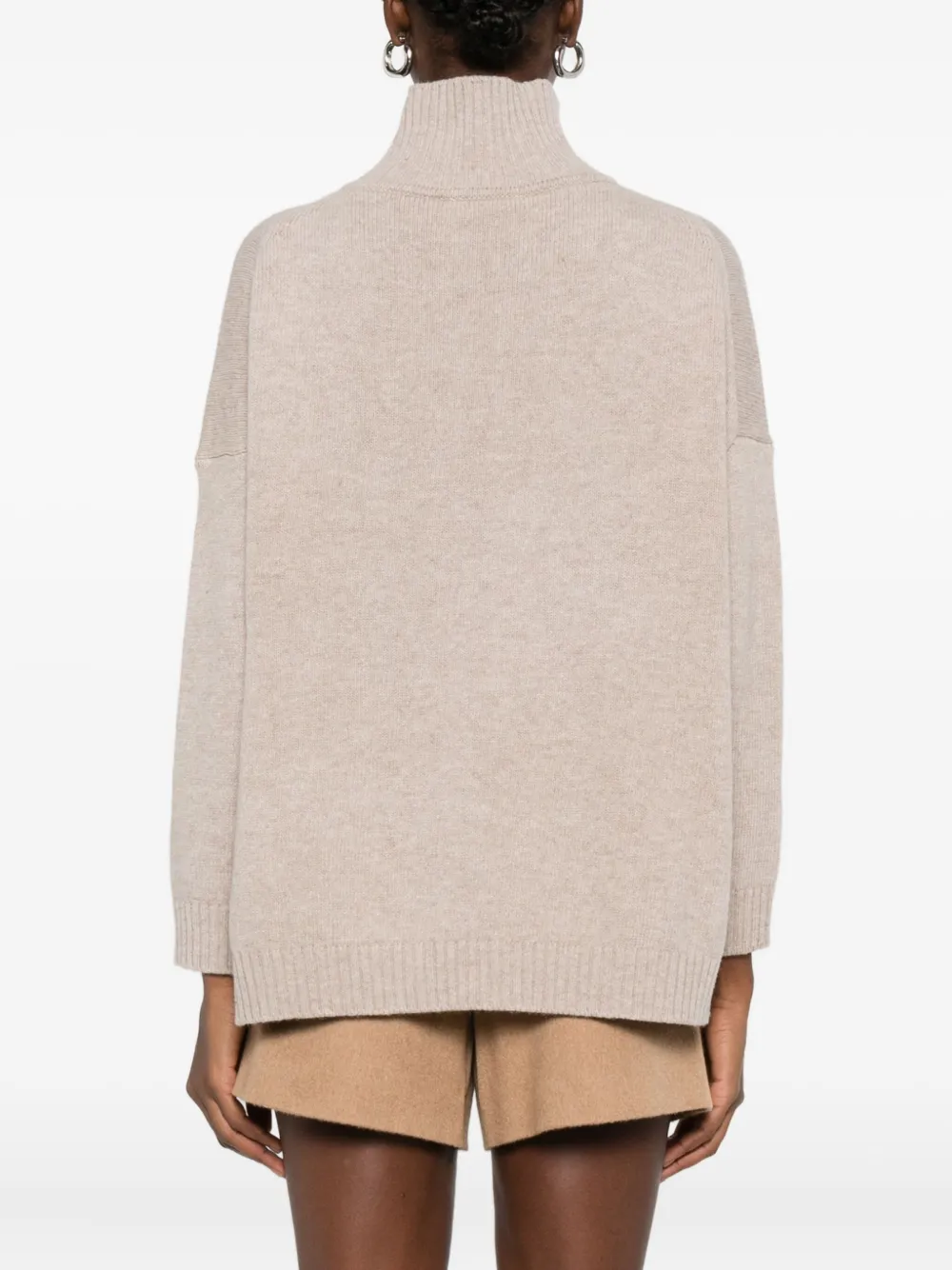 Weekend Max Mara Drop-shoulder Sweater In Neutral