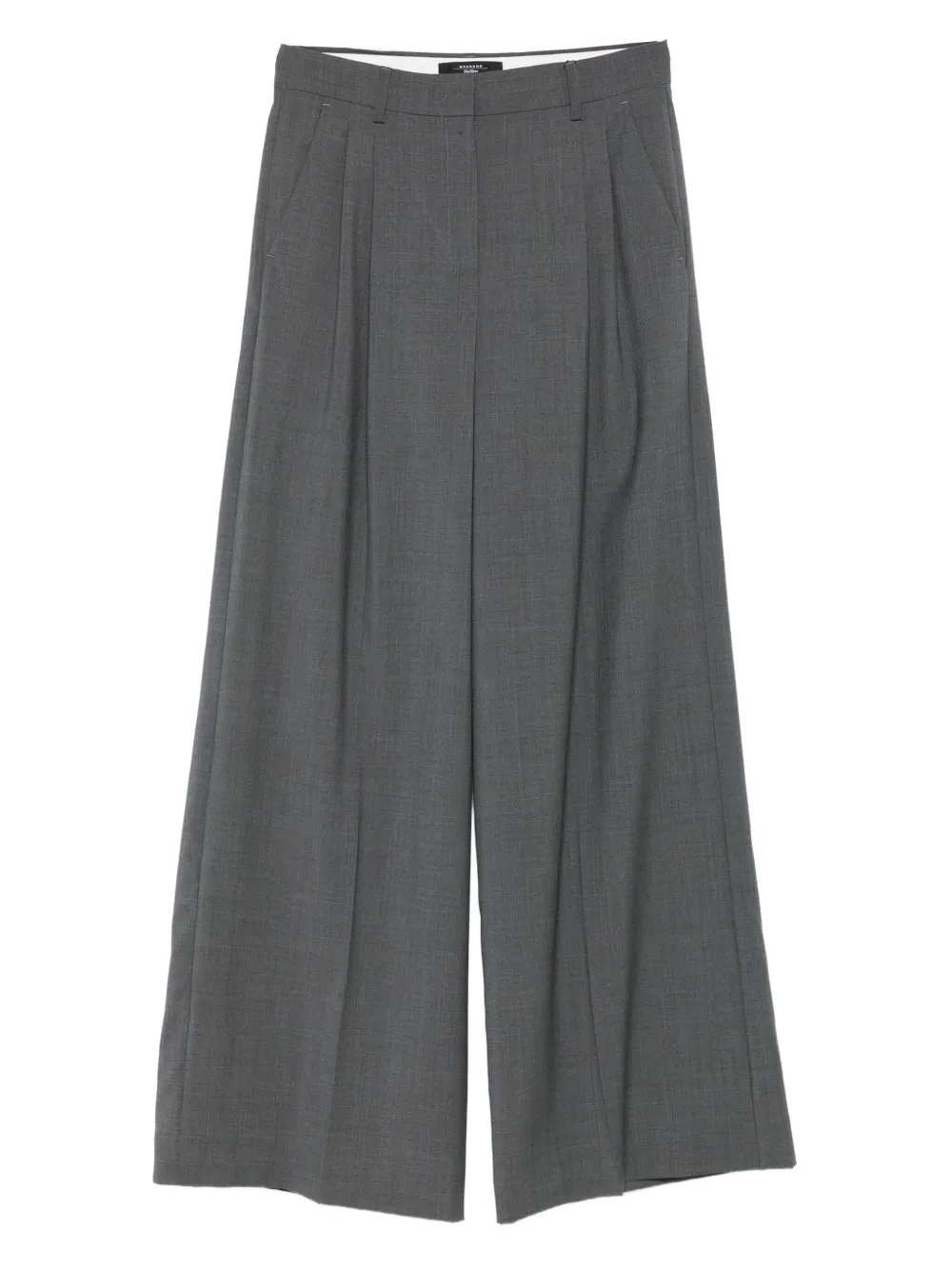 Weekend Max Mara pleated wide-leg trousers | Grey | Image 1