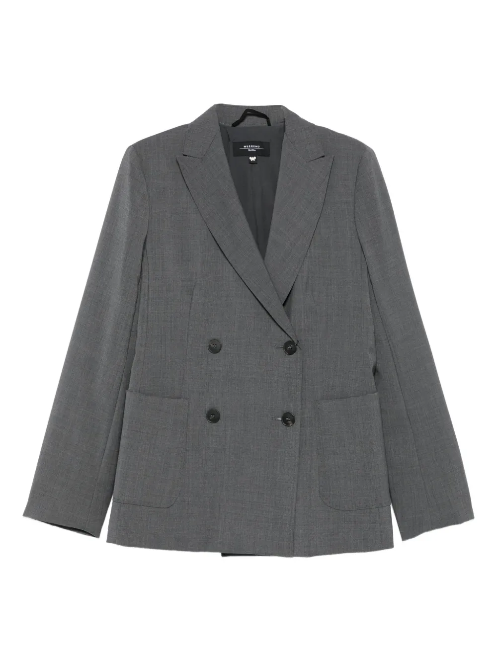 Weekend Max Mara double-breasted patch-pocket jacket | Grey | Image 1