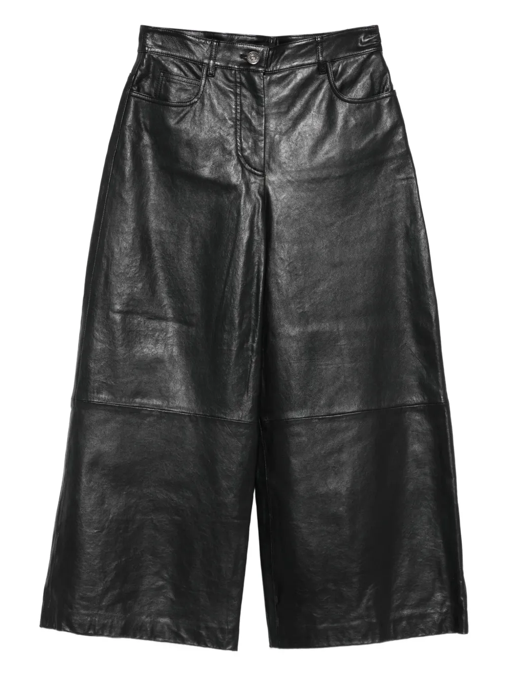 Weekend Max Mara leather panelled trousers | Black | Image 1