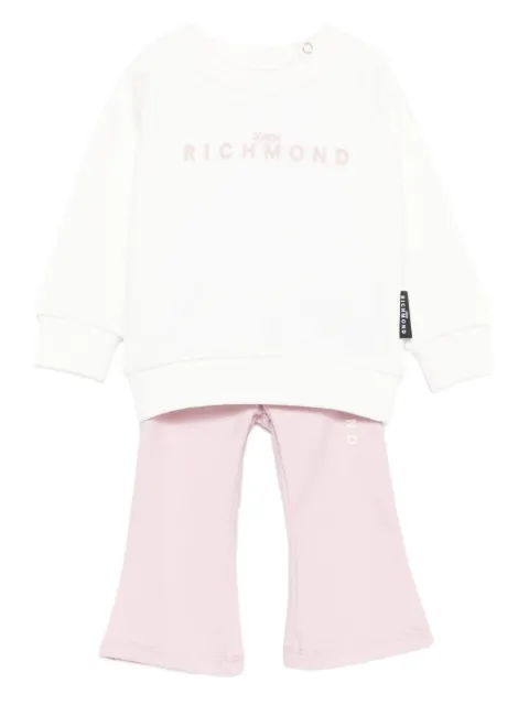 John Richmond Junior logo-embroidered tracksuit