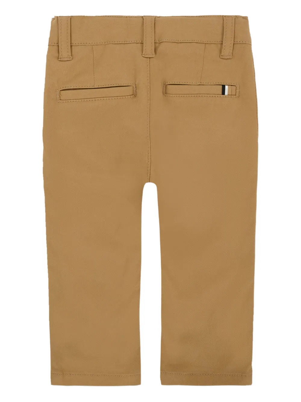 BOSS Kidswear cotton-blend trousers Bruin