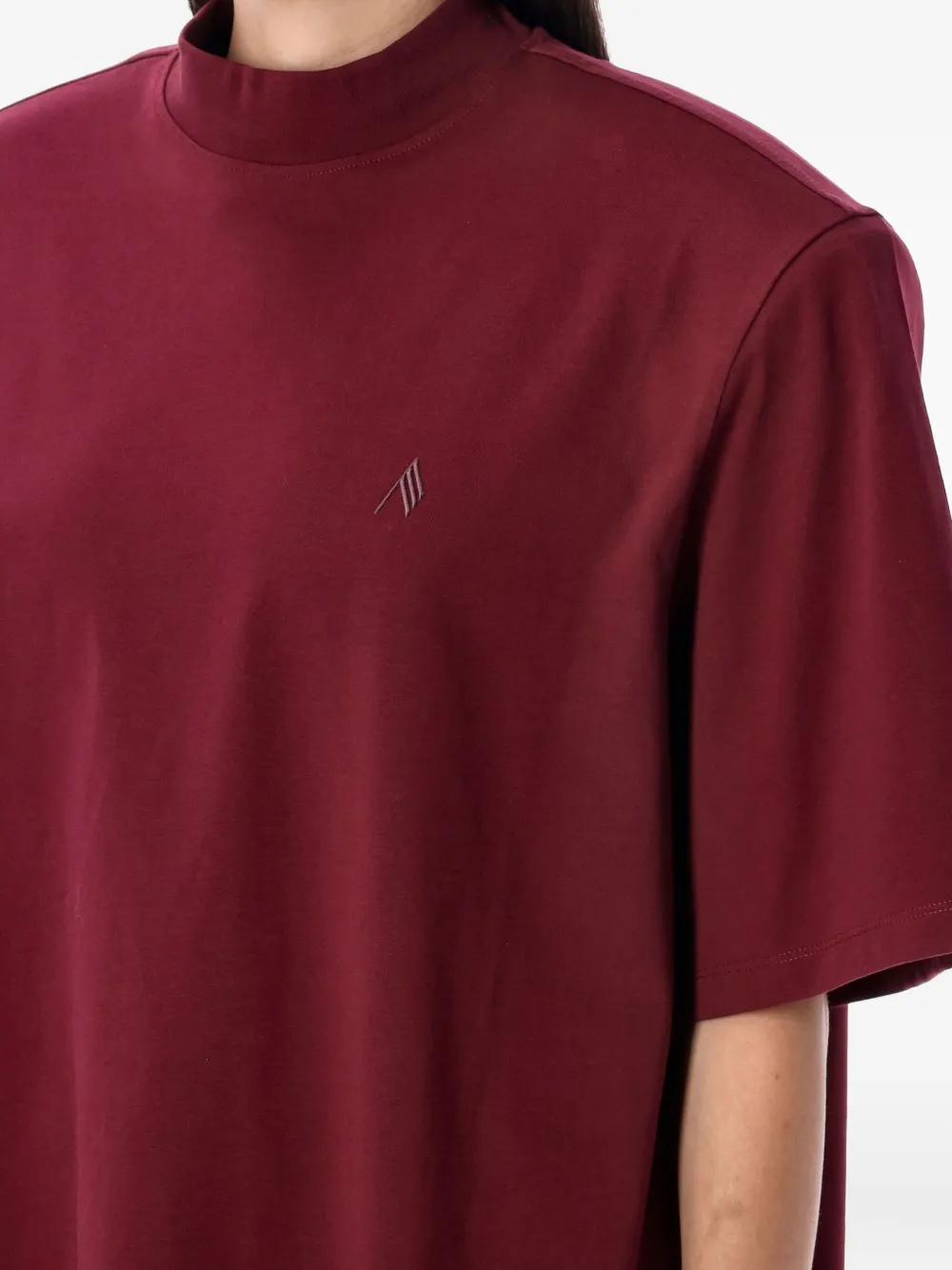 The Attico Classic T-shirt Rood