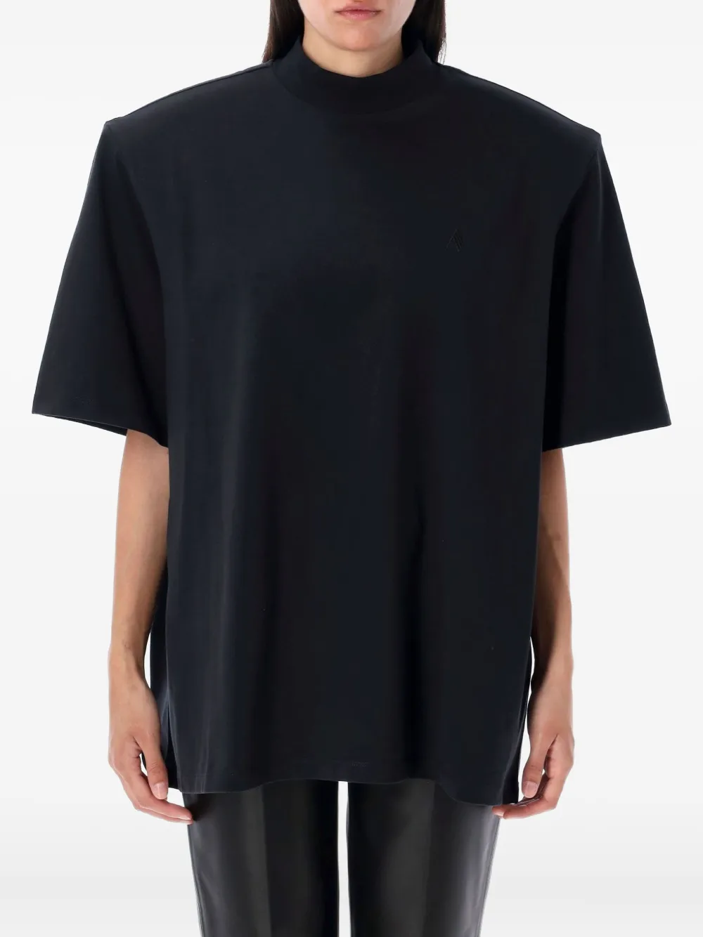 The Attico Classic T-shirt Zwart