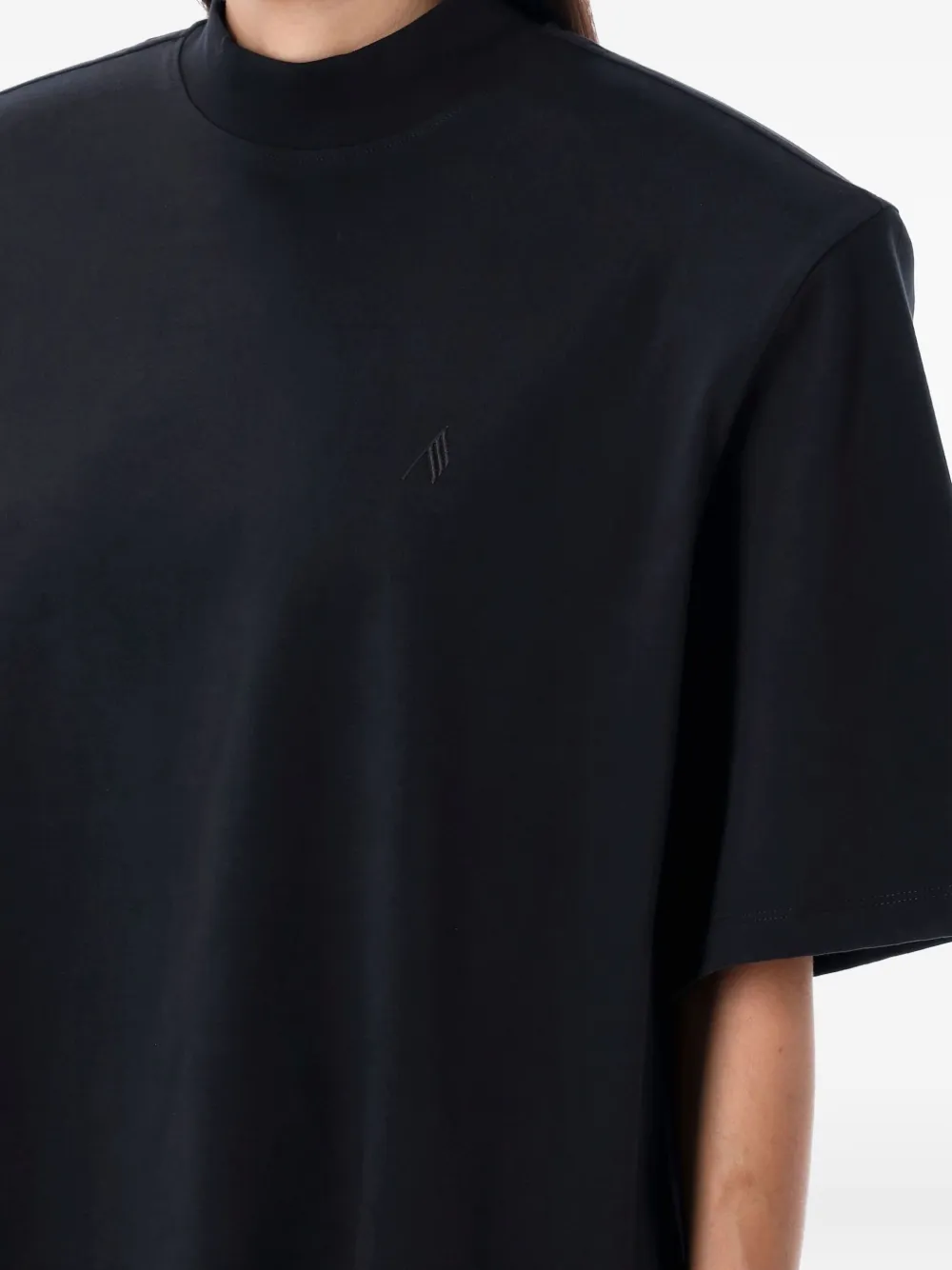 The Attico Klassiek T-shirt Zwart