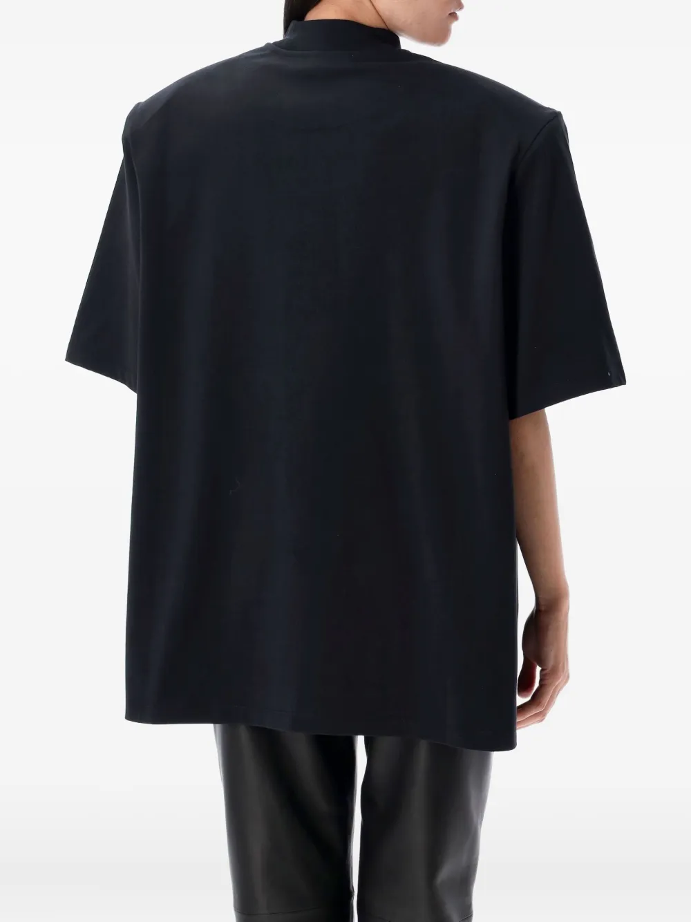 The Attico Klassiek T-shirt Zwart