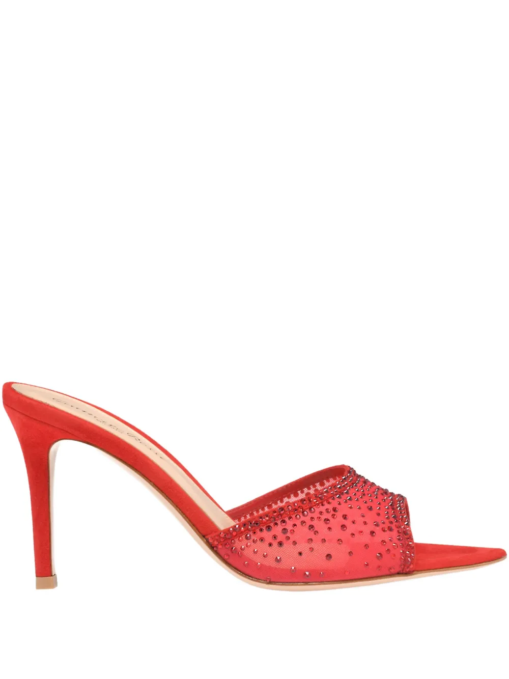 Gianvito Rossi 85mm Rania crystal-embellished sandals Red