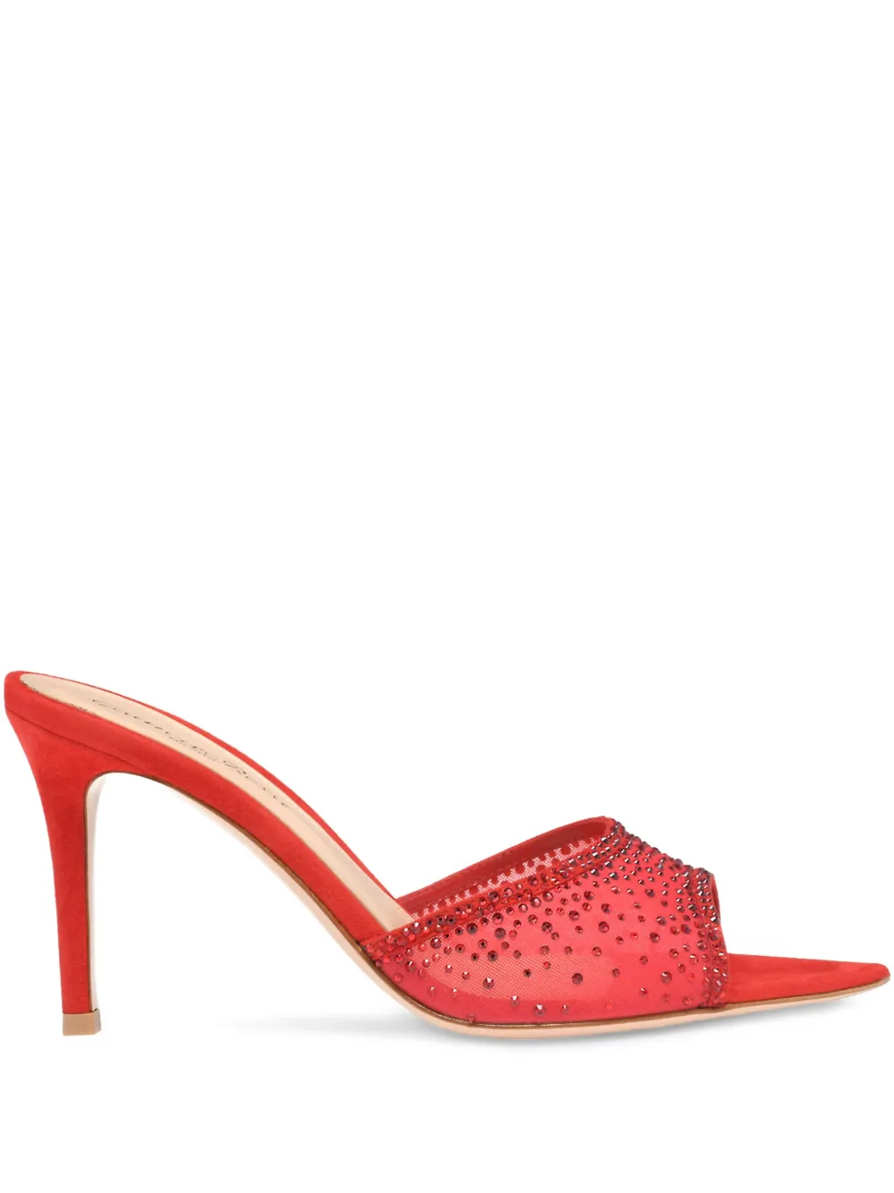 Gianvito Rossi 85mm Rania crystal-embellished sandals Red