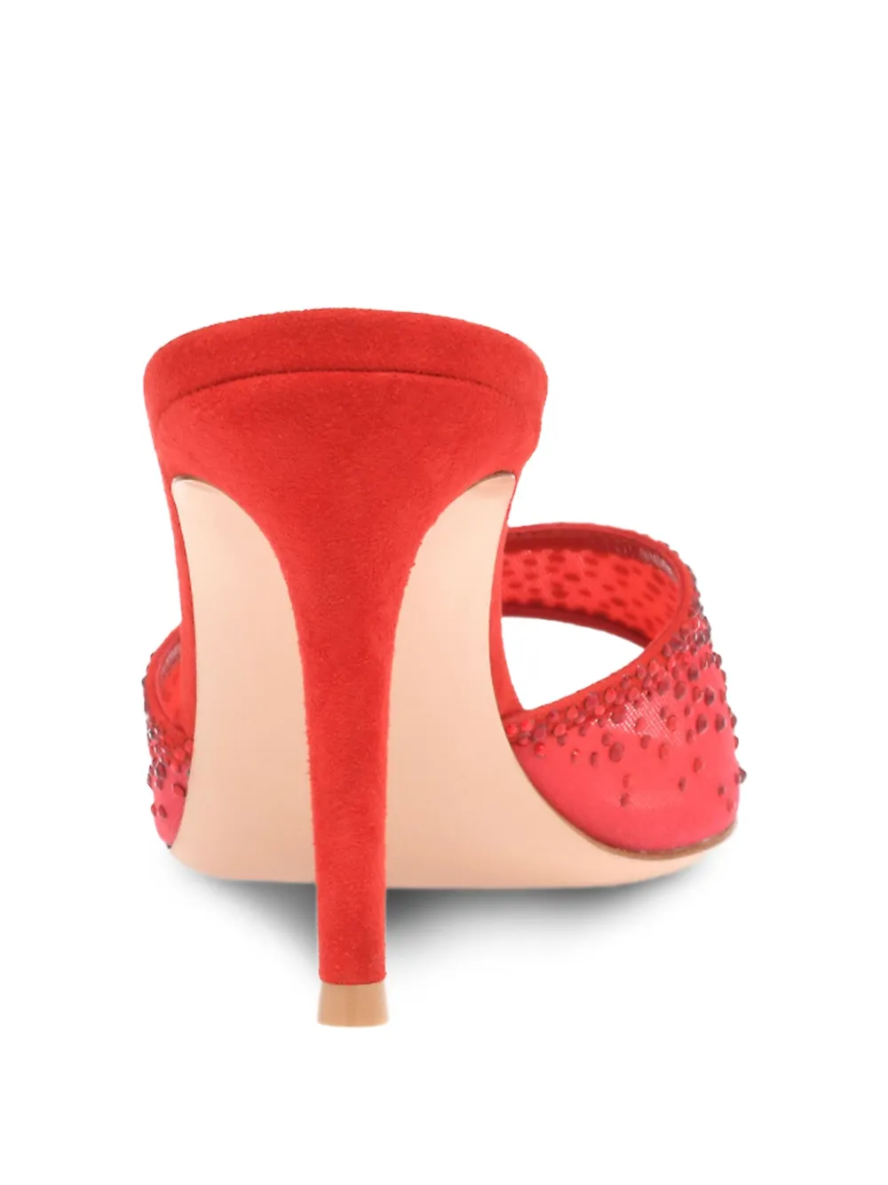 Gianvito Rossi 85mm Rania crystal-embellished sandals Red
