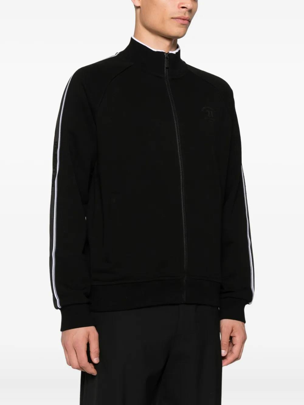 Karl Lagerfeld Katoenen jack met rits Zwart