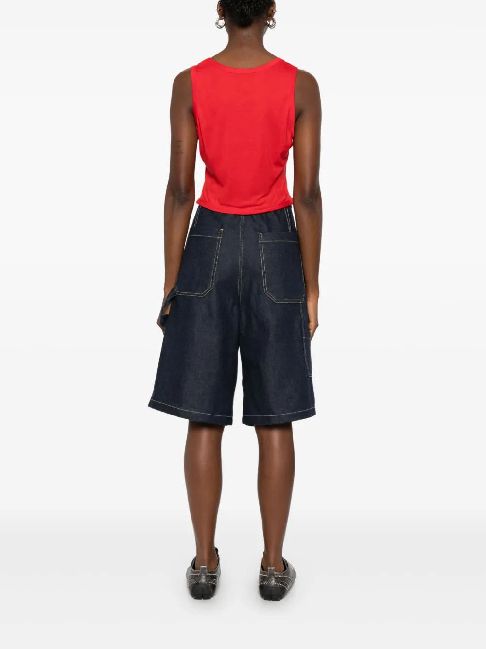 Simone Rocha Bow Tail Easy top Rood