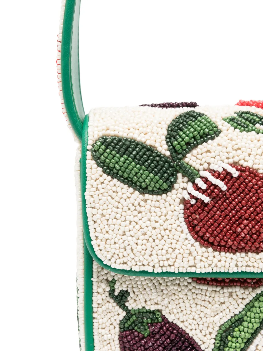Staud Tommy Beaded-embellishment Shoulder Bag In Neutral