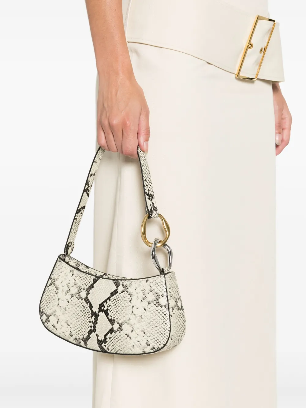 STAUD Ollie snakeskin hardware tote bag | Image 2