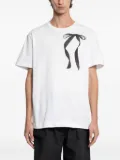 Simone Rocha ribbon-print polo shirt - White