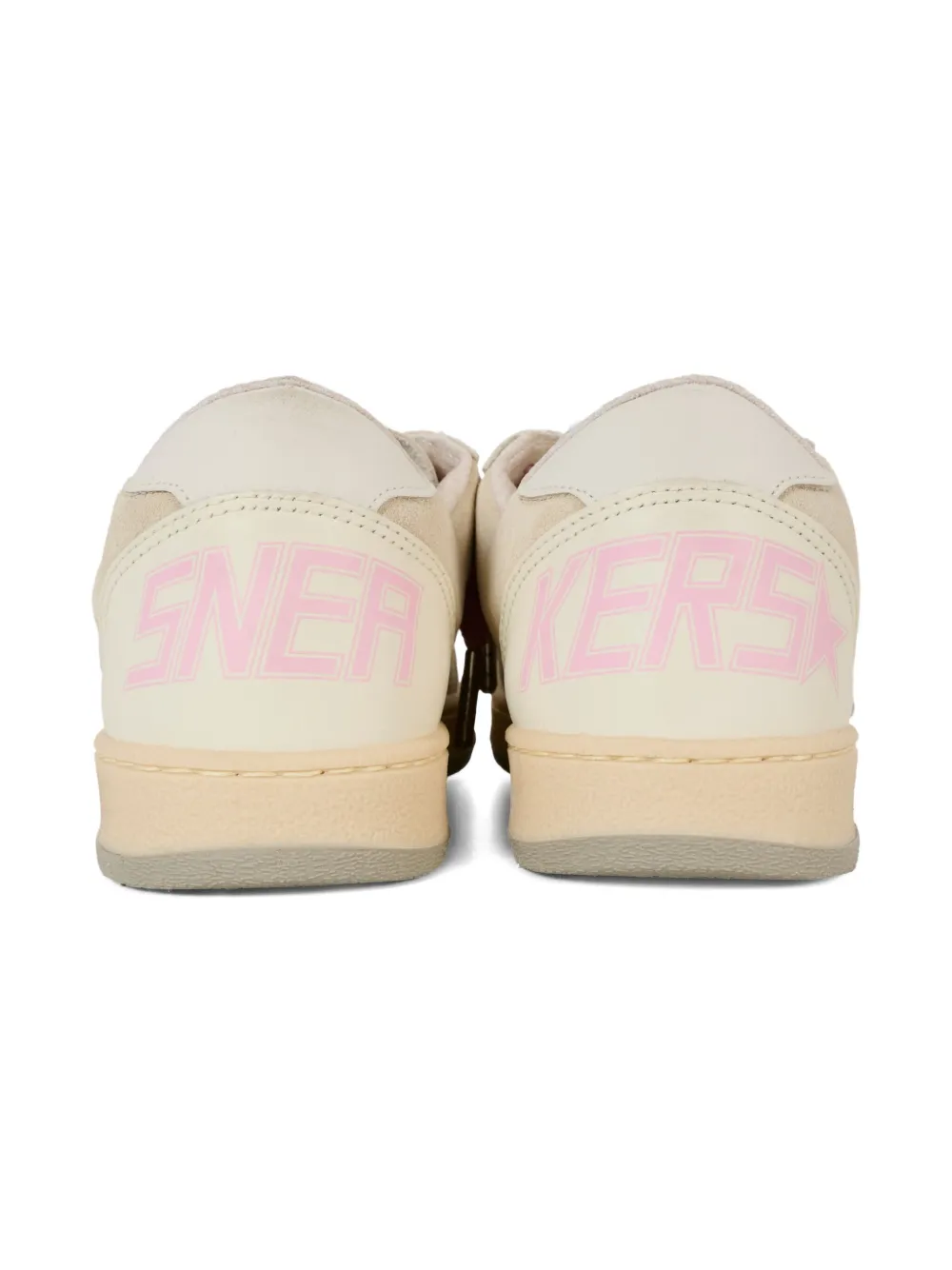 Golden Goose Kids suede lace-up sneakers Neutrals