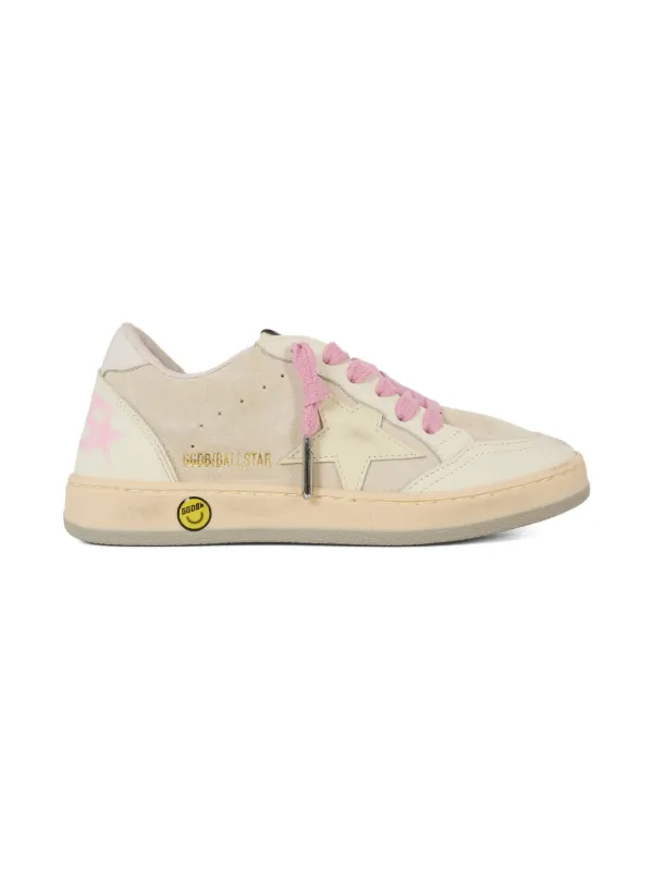 Golden Goose Kids Suede lace-up Sneakers Neutrals FARFETCH IN