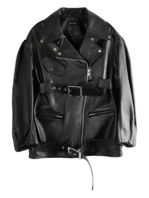 VETEMENTS レオパード レザージャケット | ブラウン | FARFETCH JP