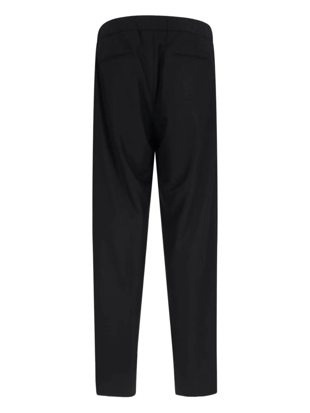 Giorgio Armani pleated drawstring trousers Zwart