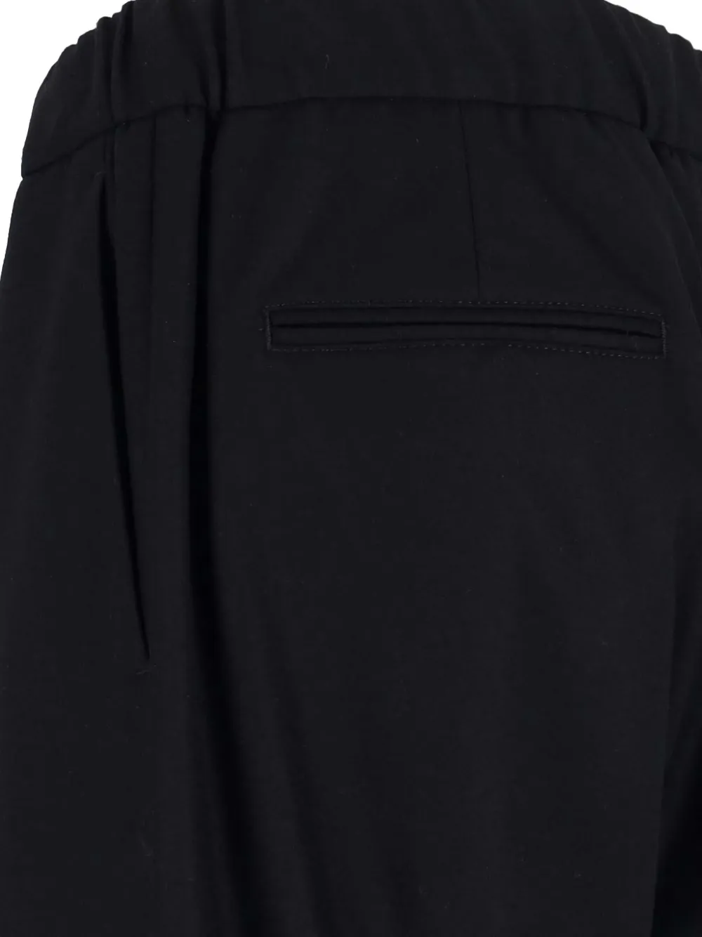 Giorgio Armani pleated drawstring trousers Zwart