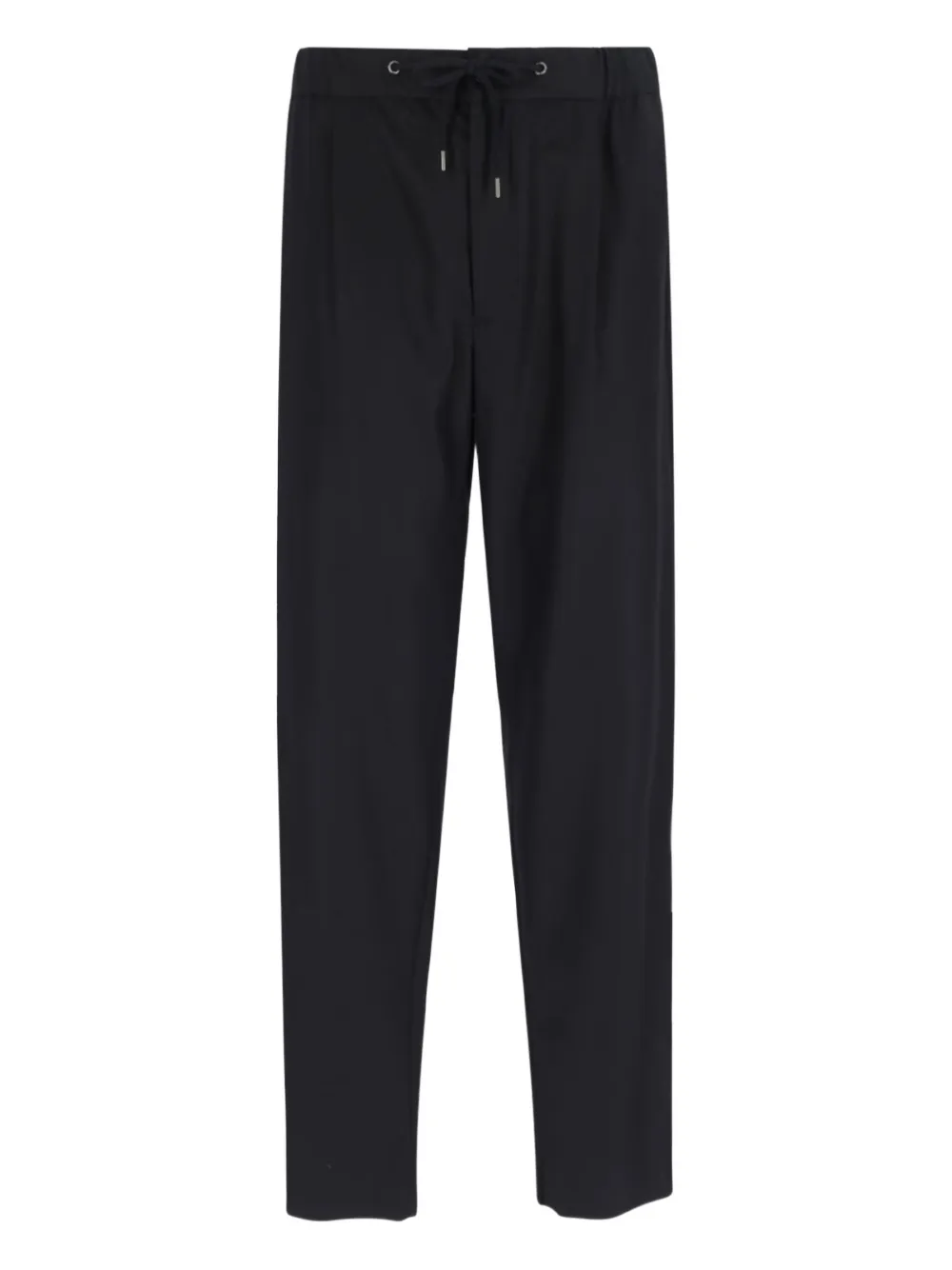 Giorgio Armani pleated drawstring trousers Zwart