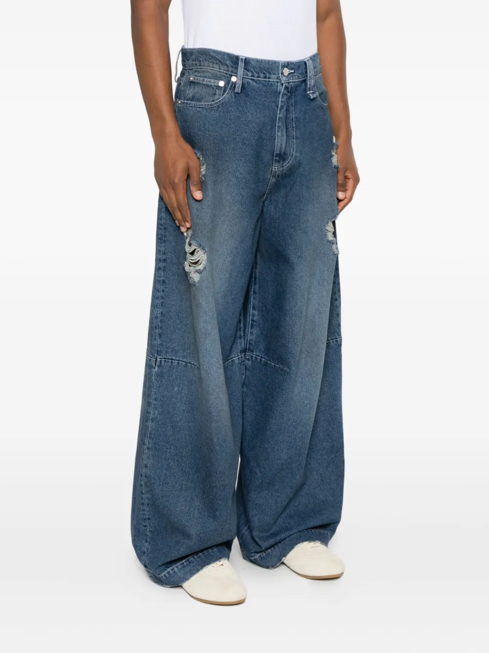 Simone Rocha Five-pockets Jeans In Blue