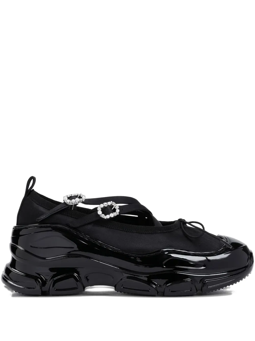Simone Rocha crystal-embellished ballet flats | Black | Image 1