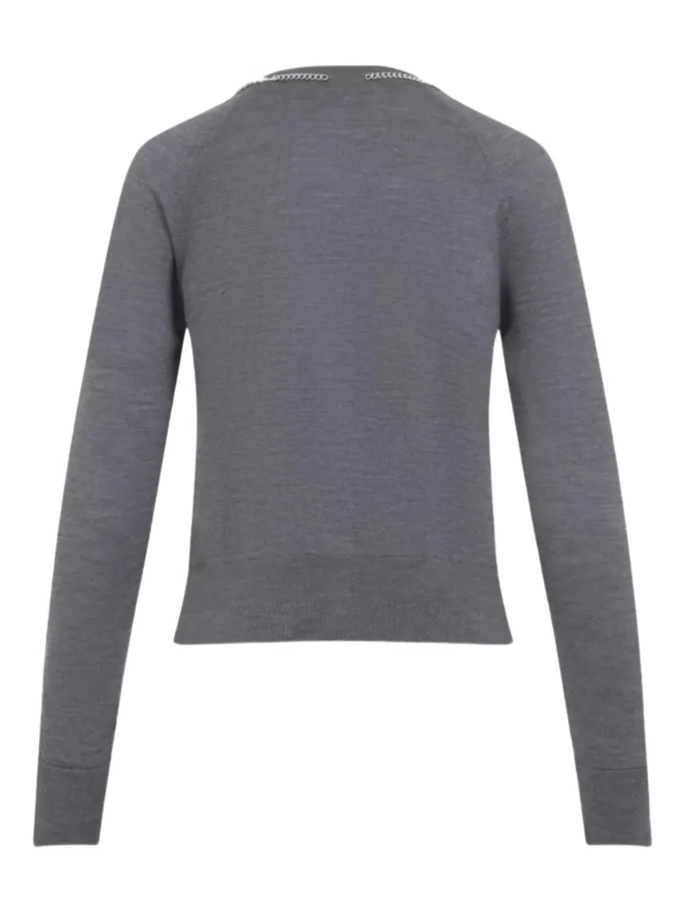 Simone Rocha Pearl-embellishment Cardigan In Gray