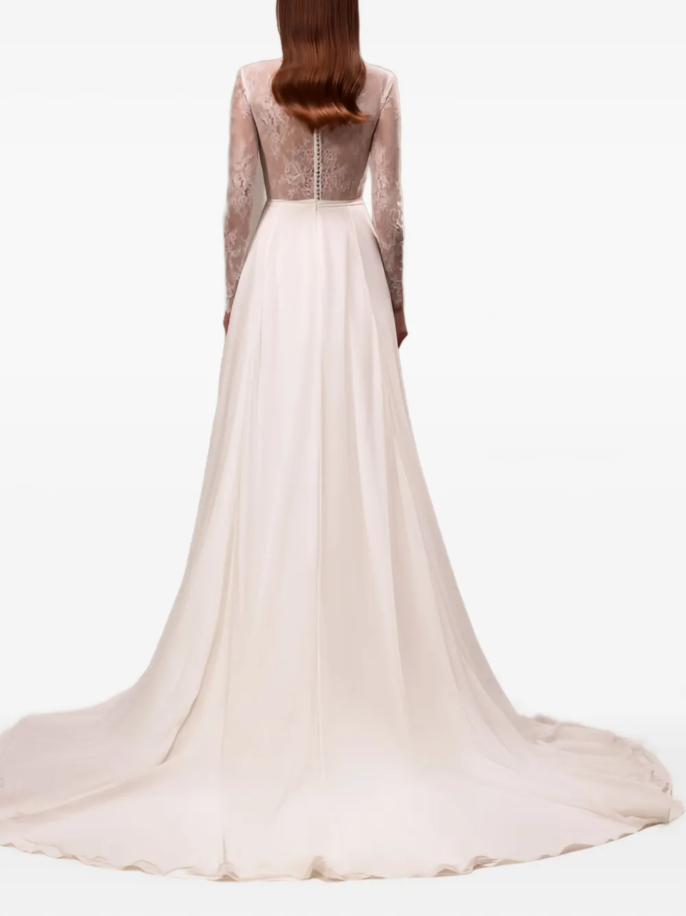 Milla Nova Kolabria lace-bodice mock-neck dress | Bridal Dresses | Image 2