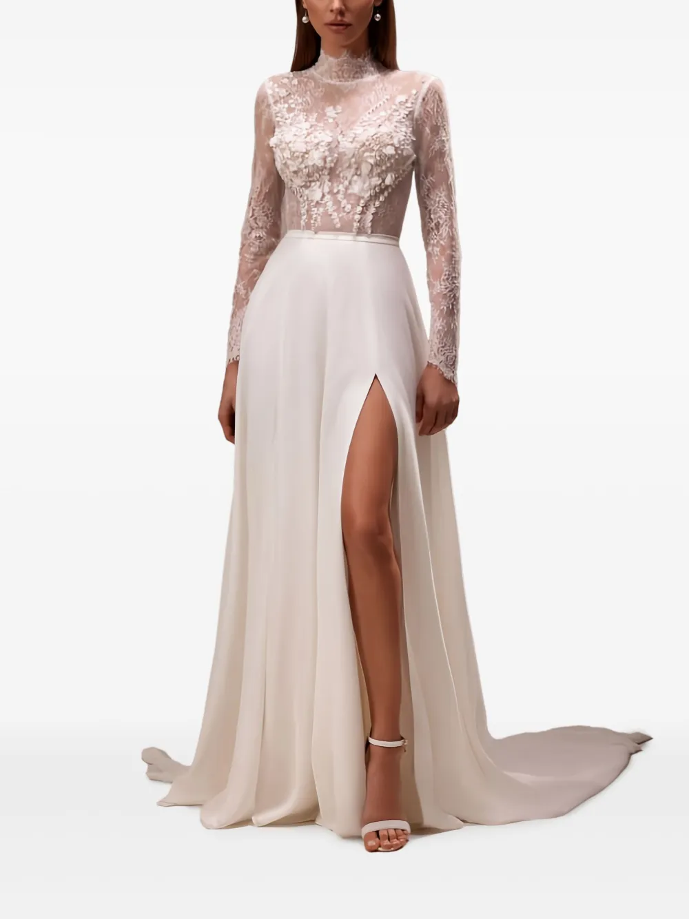 Milla Nova Kolabria lace-bodice mock-neck dress | Image 1