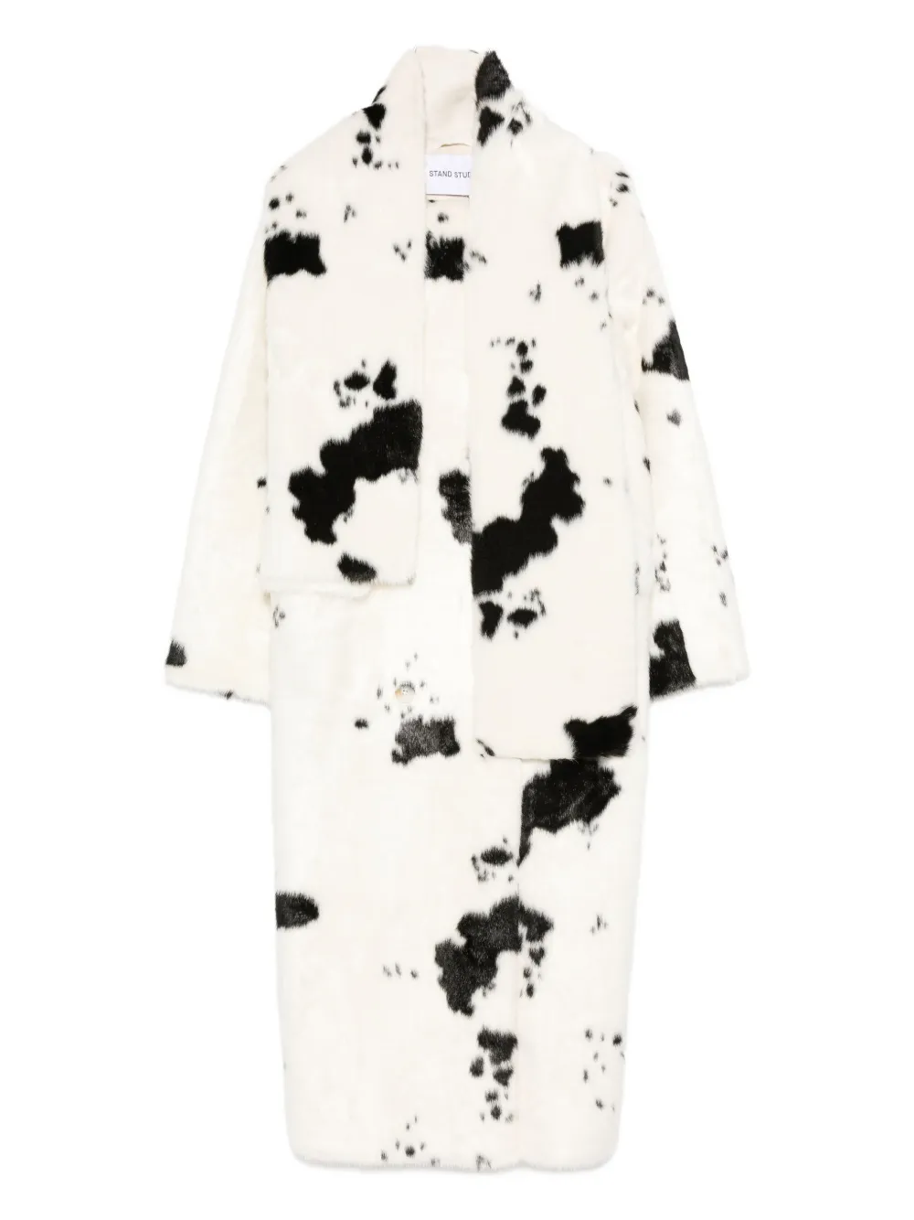Stand Studio Abstract-pattern Coat In White