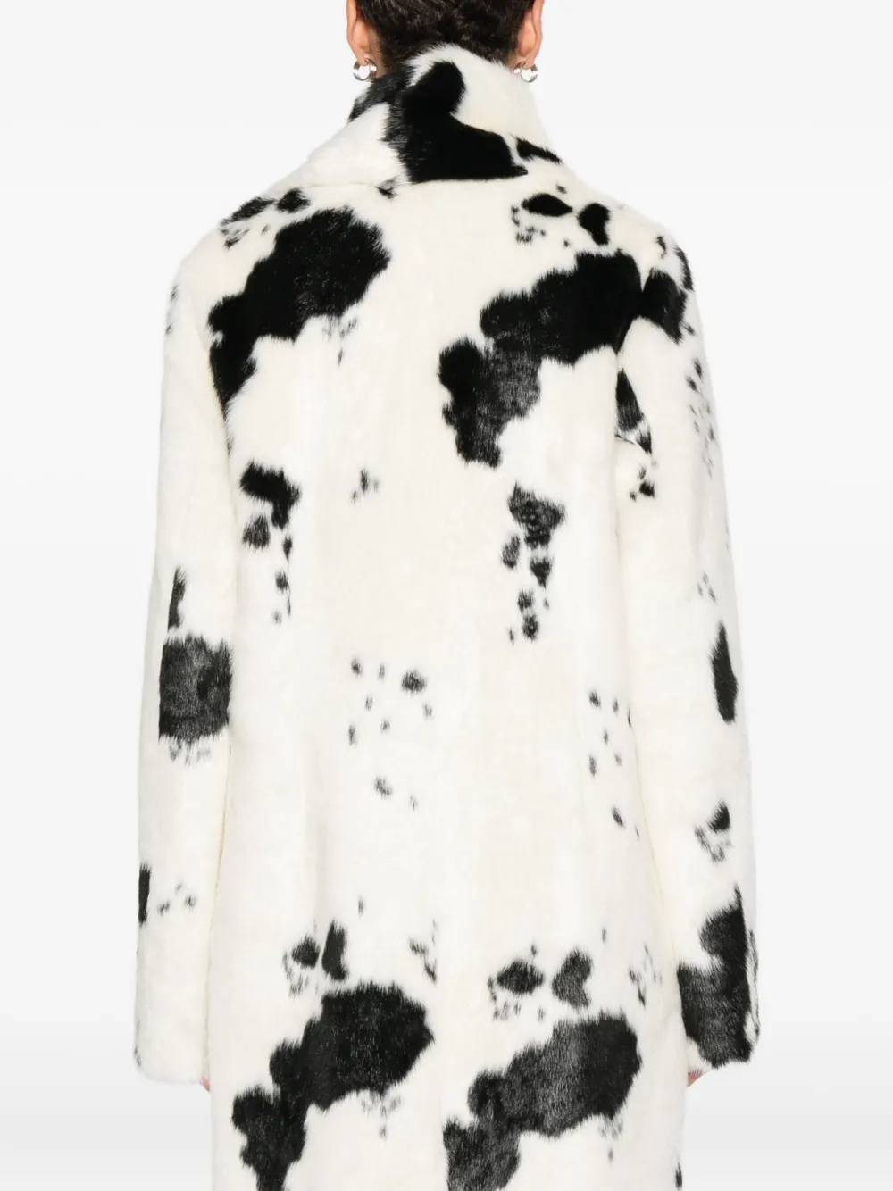 Stand Studio Abstract-pattern Coat In White